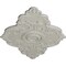 Ekena Millwork Piedmont Ceiling Medallion (Fits Canopies up to 6 1/2"), 67 1/8"W x 48 5/8"H x 1 7/8"P, Pot of Cream CM67PEPCF - alternate 2